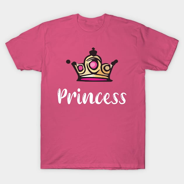 Royal Princess Crown Tee T-Shirt by BeckyS23